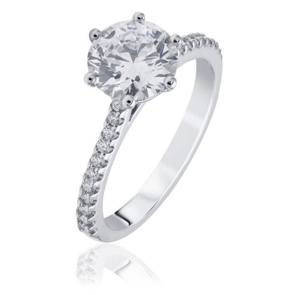 Diamond Engagement Ring 
Diamond 6 Claw with shoulder Diamonds 
Stones Diamonds 
