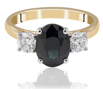 Australian sapphire Coloured Gemstone Ring Australian Sapphire Engagement Ring