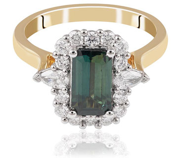 coloured gemstone ring