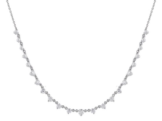 Diamond Necklace Diamond necklace for layering 18ct white gold diamond necklace